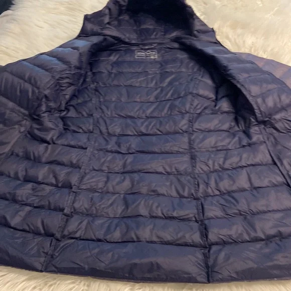 Eddie Bauer Women Down Jacket size S EB650 color gray/bluish 100% nylon BNWOT - Picture 8 of 16